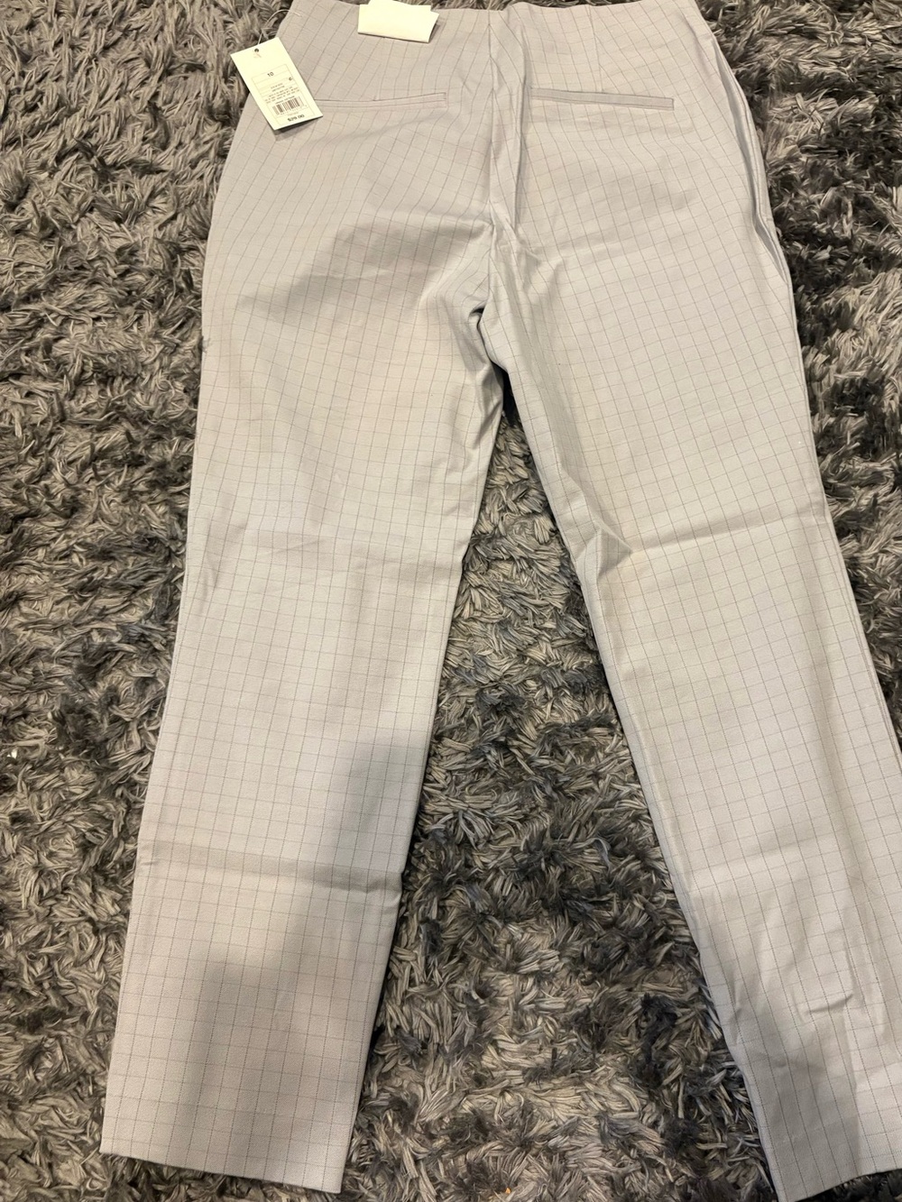 Women’s “A New Day”  Light Gray Windowpane Dress Pants